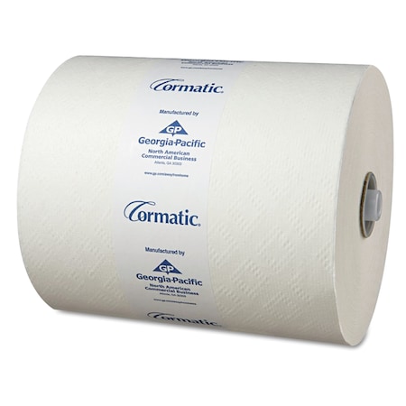 Georgia-Pacific Cormatic® Hardwound Roll Towel Towels & Wipes, 1 Ply, Continuous Roll Sheets, 700 ft., White, 6 PK 2930P